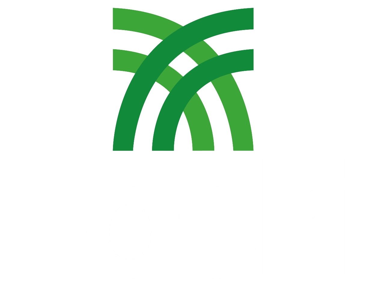 Logo Voski letras blancas